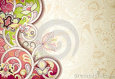 Abstract Floral Background Stock Photo