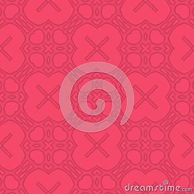 Abstract Floral 3d Seamless Pattern Vector Illustration