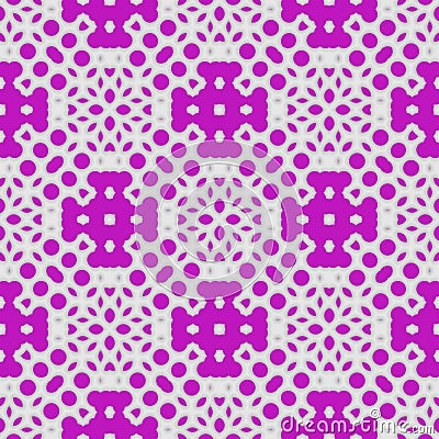 Abstract Floral 3d Seamless Pattern Vector Illustration