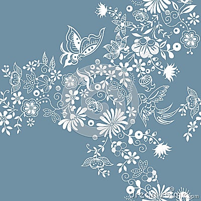 Abstract Floral Pattern Stock Photo