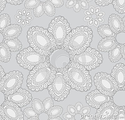 Abstract floral pattern seamless. Vector Illustration