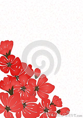 Abstract Floral Sakura Flower Japanese Natural Background Vector Vector Illustration