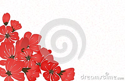 Abstract Floral Sakura Flower Japanese Natural Background Vector Vector Illustration