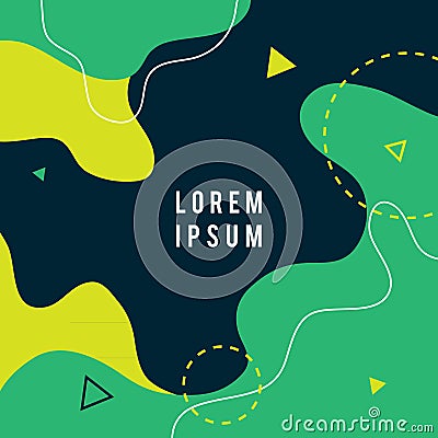 Abstract flow liquid shapes. modern graphic elements. Color shape composition. vector illustration. Vector Illustration