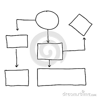 Abstract flowchart vector Vector Illustration