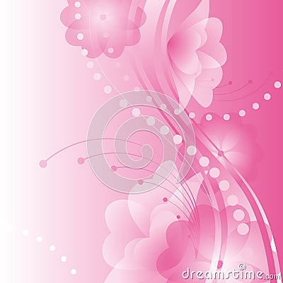 Abstract flower background. Vector Illustration