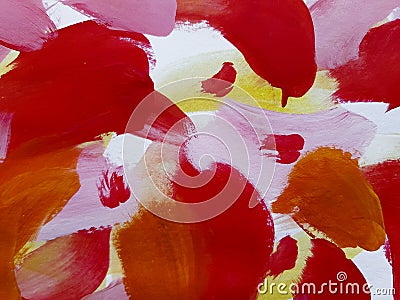 Abstract flower leaves background. Modern texture paint. Stock Photo