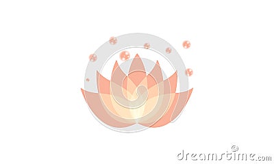 Elegant lotus logo Vector Illustration
