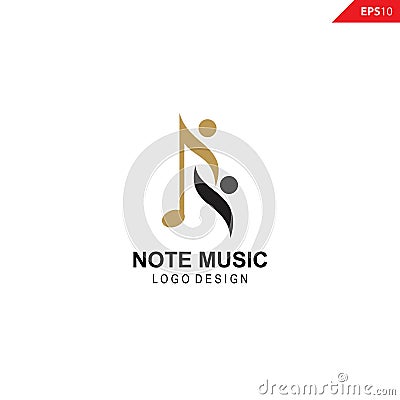 Simple Music Logo Design Inspiration.Music symbols Vector Illustration