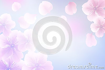 Abstract flower pastel blur for background, soft and blur concept Vector Illustration
