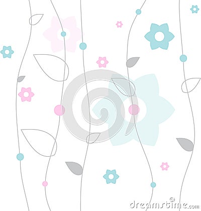 Abstract flower pattern Vector Illustration