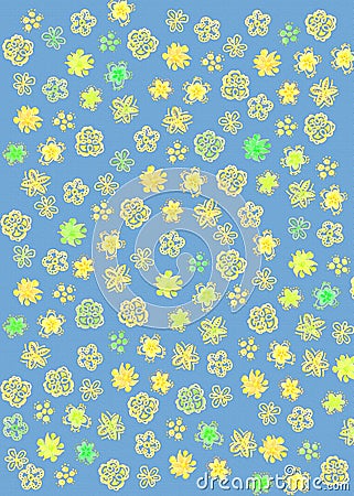 Abstract flower pattern Stock Photo