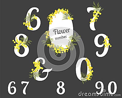 Abstract flower spring illustration Vector Illustration