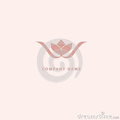 Abstract flower store logo icon vector design. Cosmetics, Spa, Beauty salon Decoration Boutique vector logo. Vector Vector Illustration