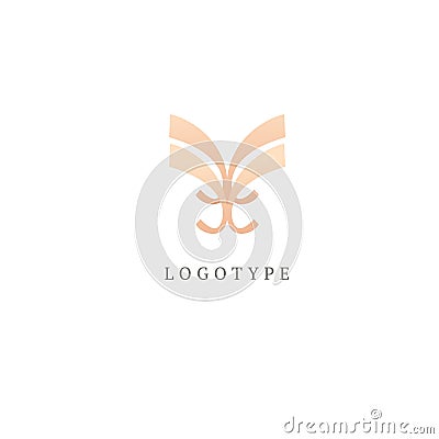 Abstract flower store logo icon vector design. Cosmetics, Spa, Beauty salon Decoration Boutique vector logo. Vector Vector Illustration