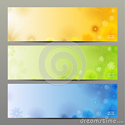 Abstract Flower Vector Background / Brochure Template / Banner. Vector Illustration