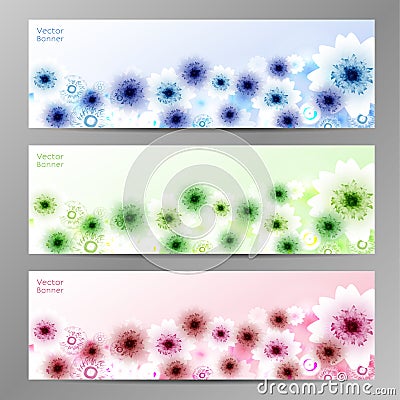 Abstract Flower Vector Background Vector Illustration