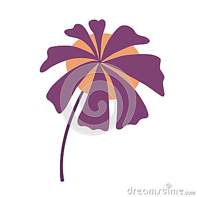 Abstract flower vector illustration. Vector Illustration