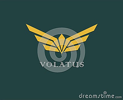 Abstract flower, wings vector logo . Delivery, business, cargo, success, money, deal, contract, team, cooperation symbol Vector Illustration