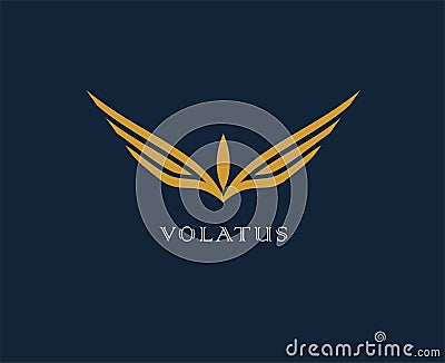 Abstract flower, wings vector logo . Delivery, business, cargo, success, money, deal, contract, team, cooperation symbol Vector Illustration