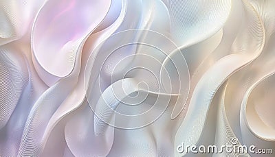 Abstract flowing pastel wave patterns with subtle gradient textures Stock Photo