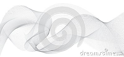 Abstract flowing wave design layout vector background Vector Illustration