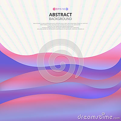 Abstract of fluid colorful with mesh pattern background. Vector Illustration