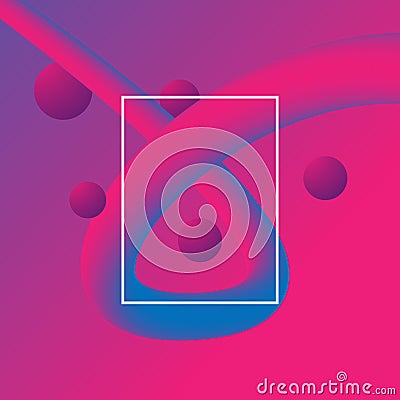 Abstract fluid 3 Dimension modern design with gradient color Vector Illustration