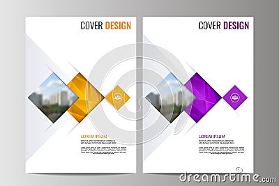 Abstract flyer design background. Brochure template. Vector Illustration