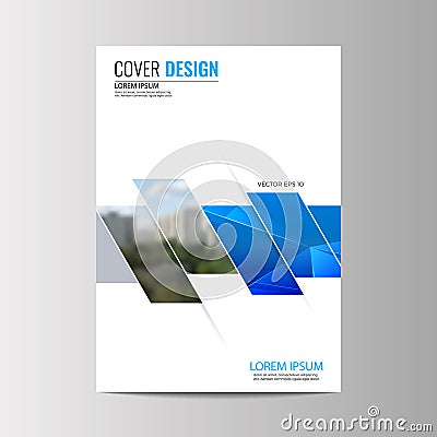 Abstract flyer design background. Brochure template. Vector Illustration