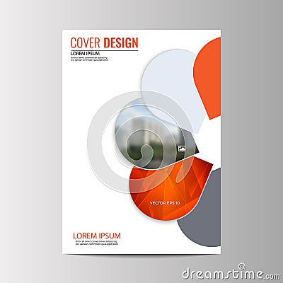 Abstract flyer design background. Brochure template. Vector Illustration