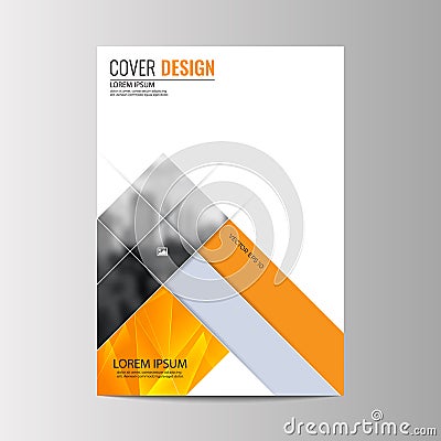 Abstract flyer design background. Brochure template. Vector Illustration