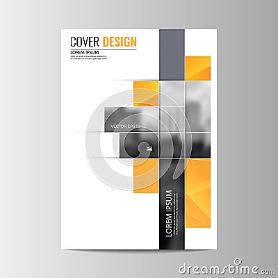 Abstract flyer design background. Brochure template. Vector Illustration