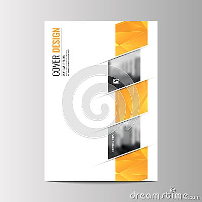 Abstract flyer design background. Brochure template. Vector Illustration