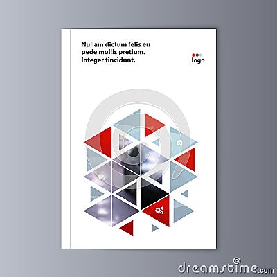 Abstract flyer design background. Brochure template. Vector Illustration