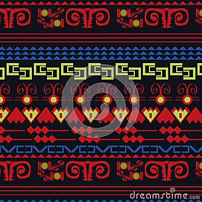 Abstract folk ethnic backgroud design in vector Vector Illustration