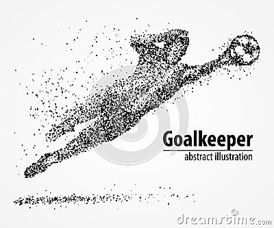 Abstract, football, goalkeeper, athlete Vector Illustration