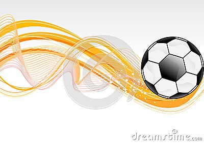 Abstract football wave background Vector Illustration