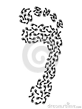 Abstract footprint Stock Photo