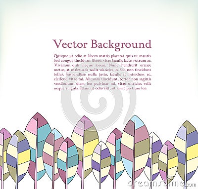 Abstract forest background Vector Illustration
