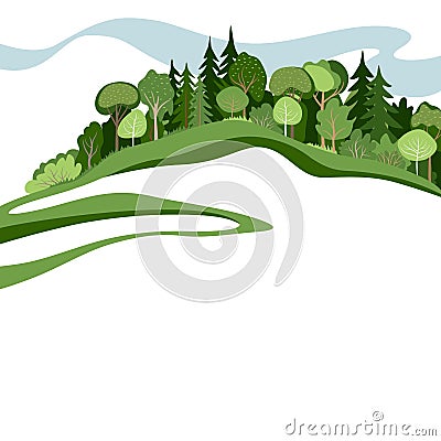 Abstract forest Stock Photo