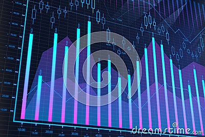 Stock, analysis and trade concept Stock Photo
