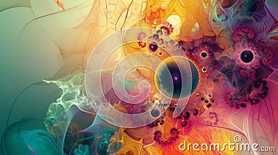 Abstract Fractal Art Explosion Stock Photo