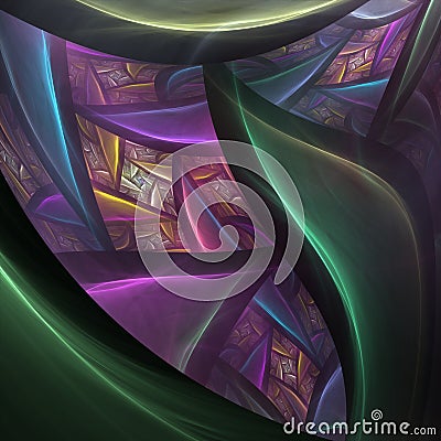 Abstract Fractal Background Stock Photo