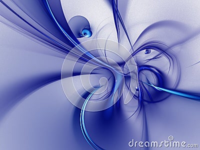 Abstract fractal background 3D rendering Cartoon Illustration