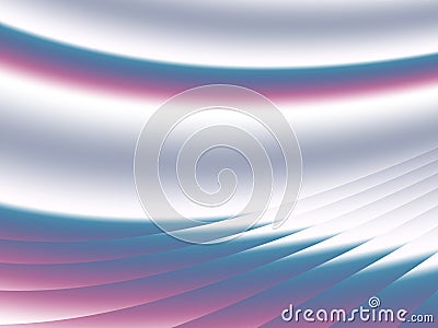 Abstract fractal background in grey, white, blue and pink with a cascade glass effect Stock Photo