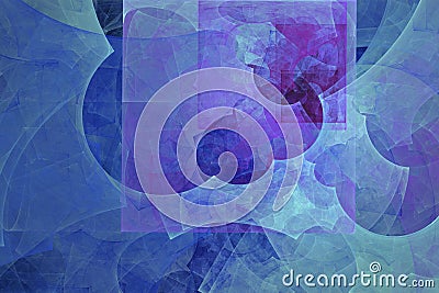 Abstract fractal background. Abstract painting in pastel colors viewed like a cave images. Textured image in rose, blue, cyan, red Stock Photo