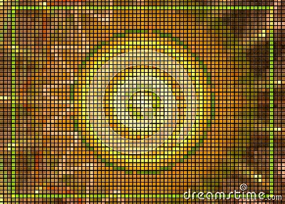 Abstract fractal background. Pixilated. Squares. Stock Photo
