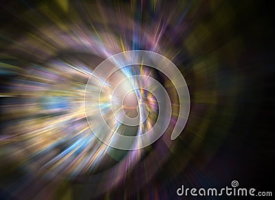 Abstract Fractal Blur Stock Photo