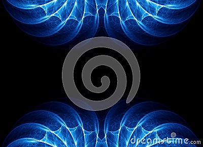 Abstract fractal border frame Stock Photo